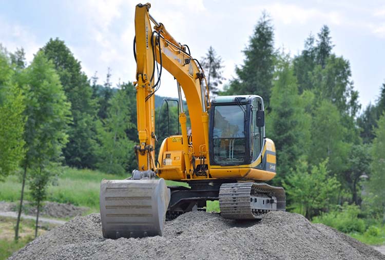 excavating